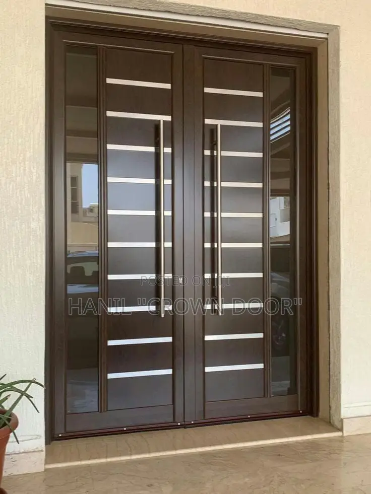 Crown Door Made of Natural Stone Wood Fiber.Water,Termite Fire Proof