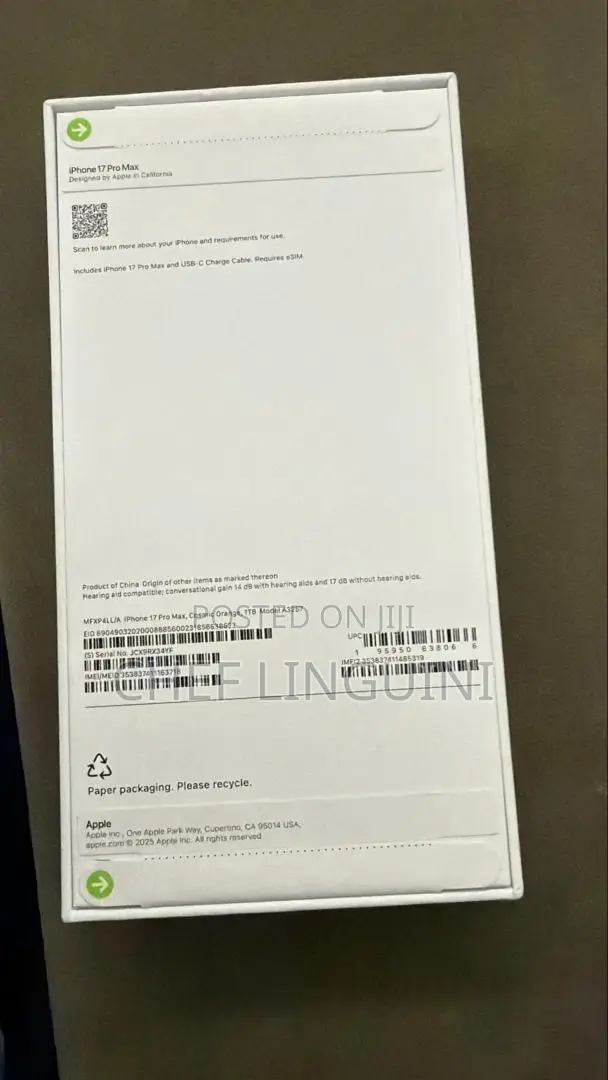 New Apple iPhone 17 Pro Max 256 GB Orange