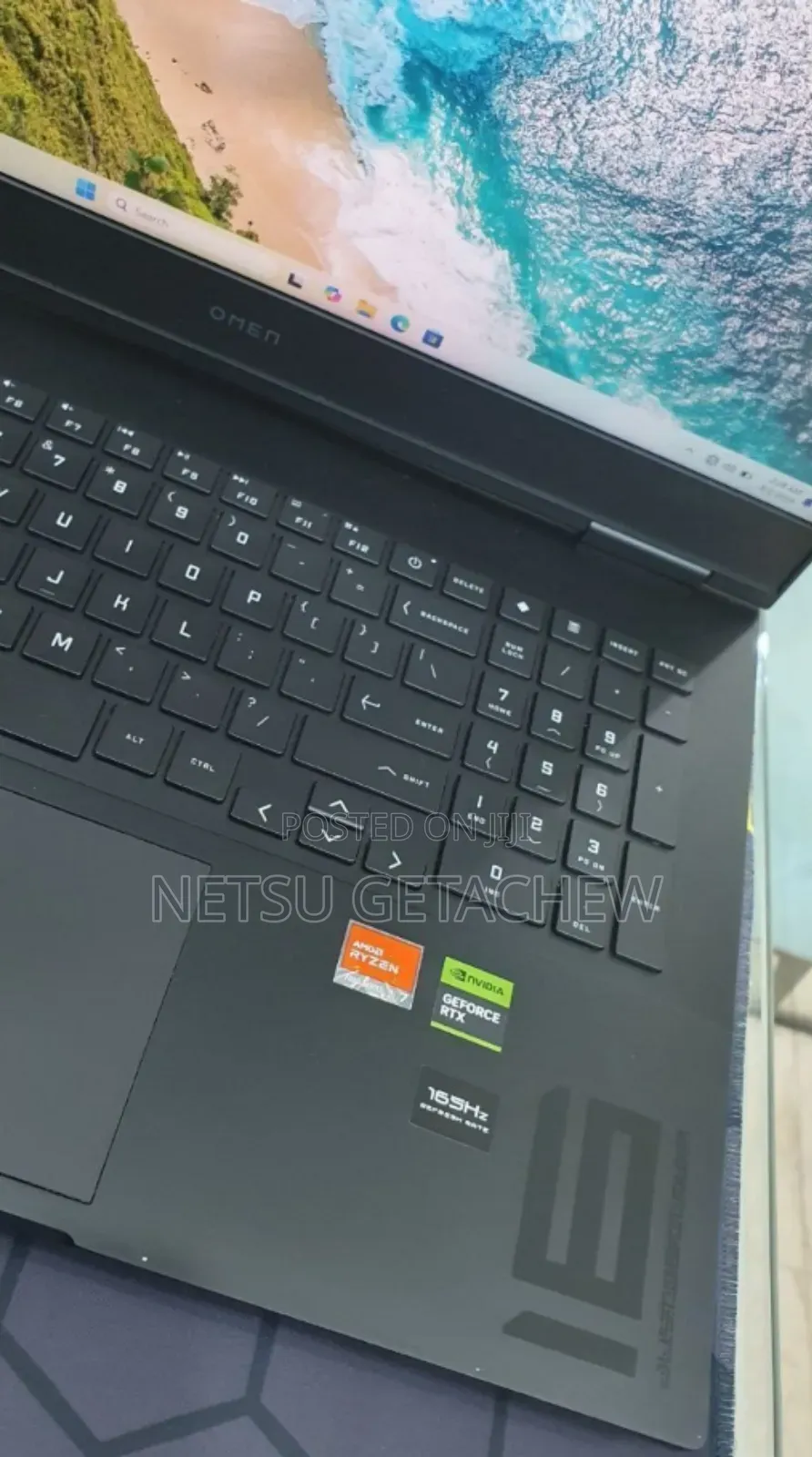 New Laptop HP Omen 16 16GB AMD Ryzen 7 SSD 1T