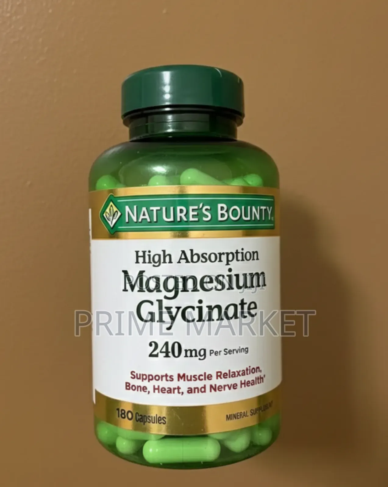 Magnesium Glycinate 240mg ,For Muscle, Bone Heart Nerve Health–180