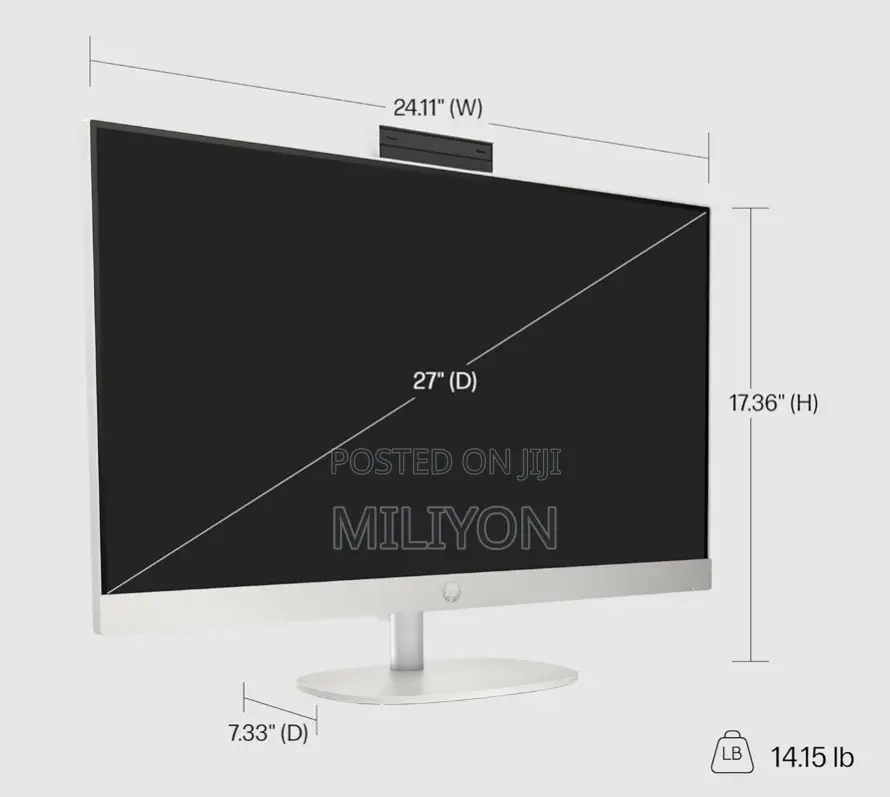 New Desktop Computer Hp All-in-One (White) I7-13th Gen, 16gb Ddr4 Ram