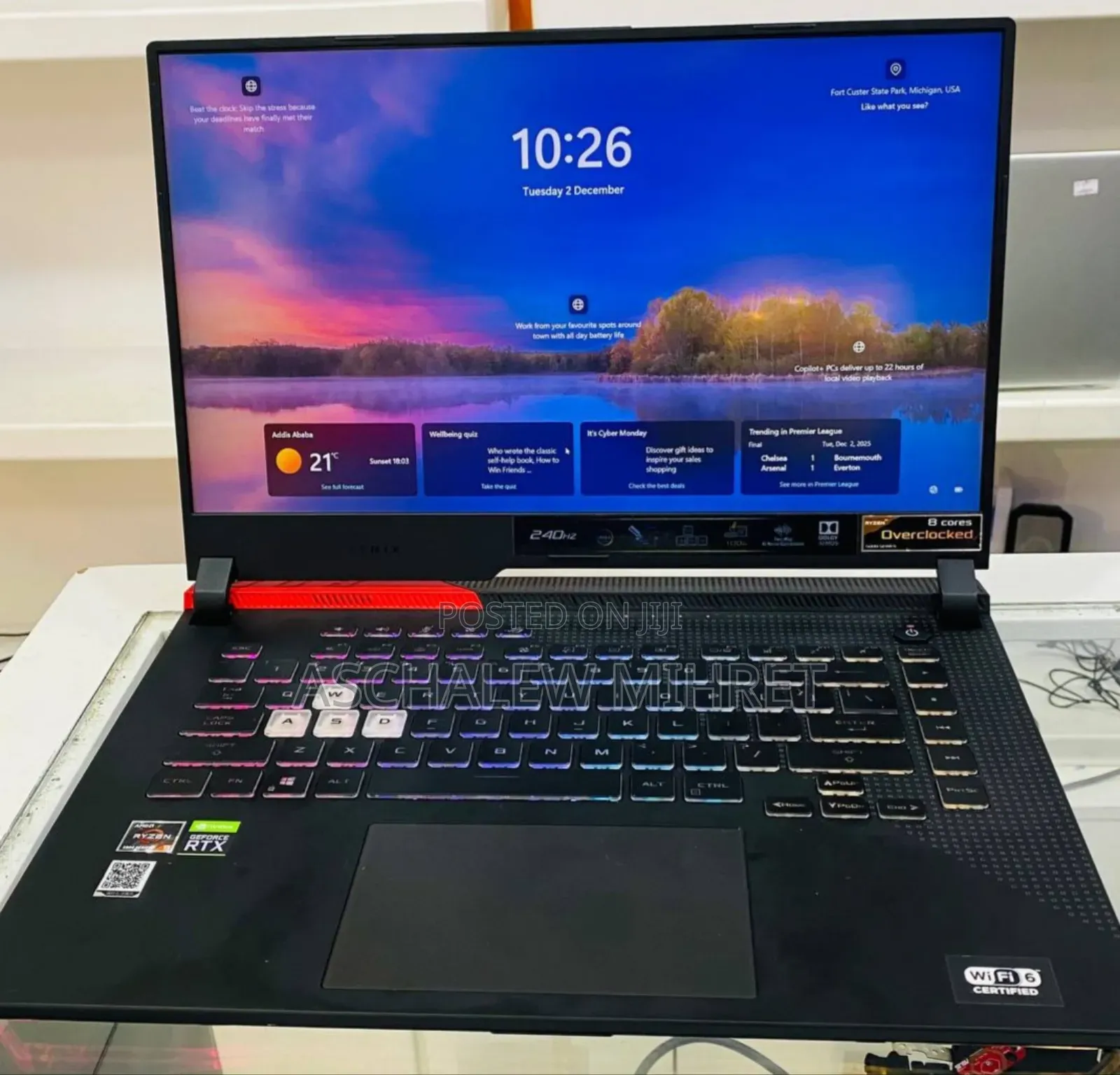 New Laptop Asus ROG Strix G15 16GB AMD Ryzen 9 SSD 512GB
