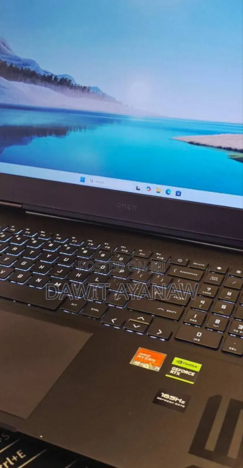 New Laptop HP Omen 16 16GB AMD Ryzen 7 SSD 1T