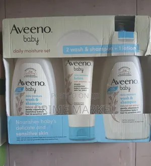 Photo - Aveeno Baby Daily 3in1 Moisture Set Daily Wash, Shampoo Lotion
