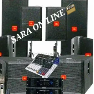 **Jbl Sound System Speakers Mixture Micrafone Keybored Solar System