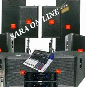 **Jbl Sound System Speakers Mixture Micrafone Keybored Solar System
