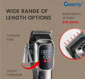 Geemy Gm-8051 Professional Hair Clipper With Digital Display|3 Hours