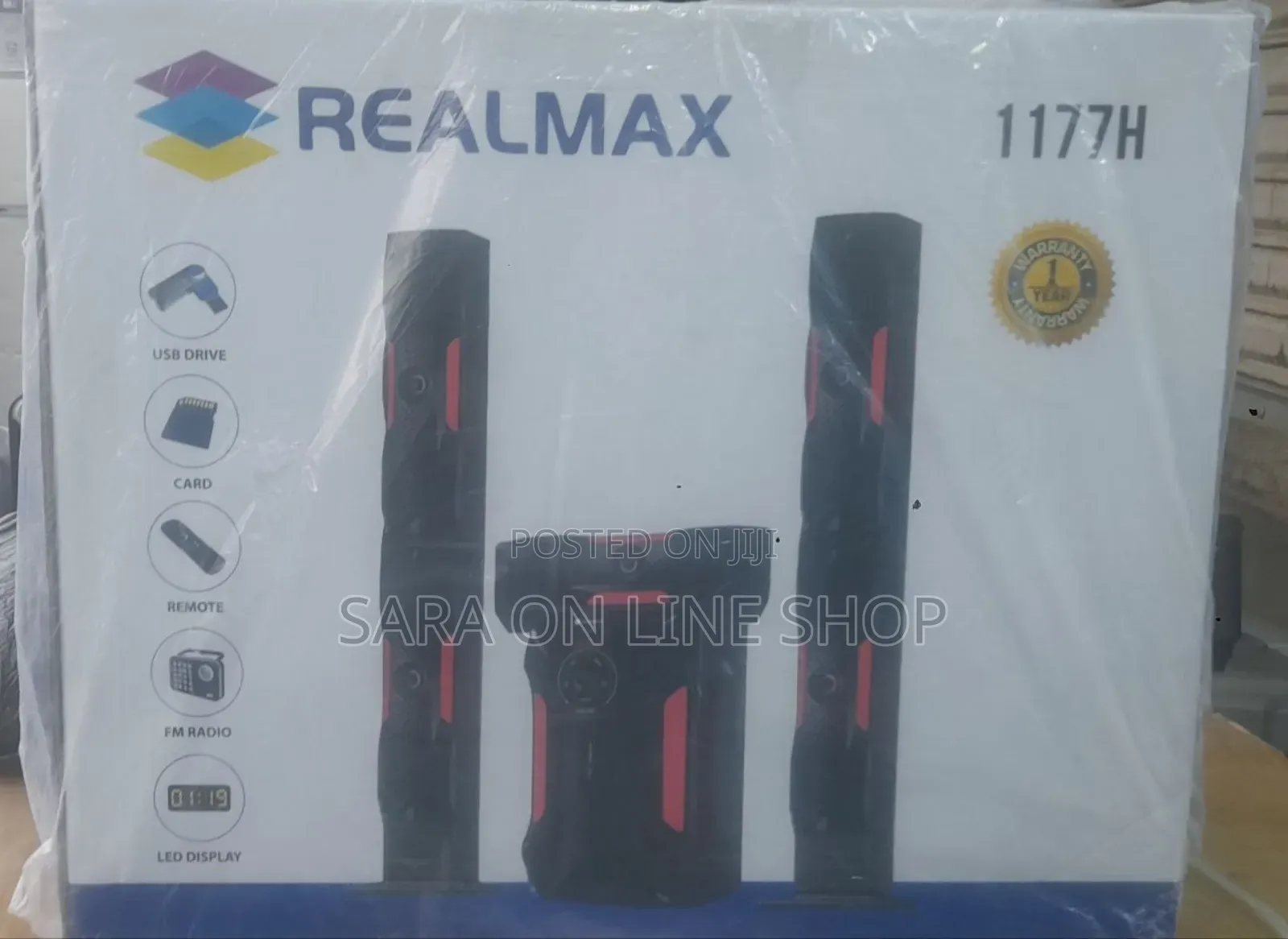 Real Max Home Teather 3 Speakr