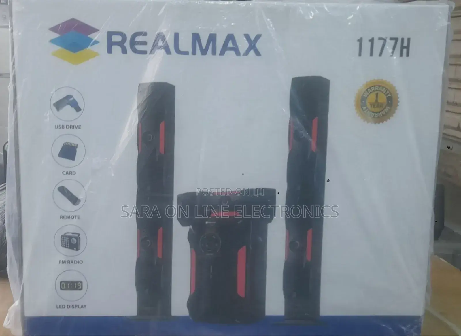 Real Max Home Teather 3 Speakr