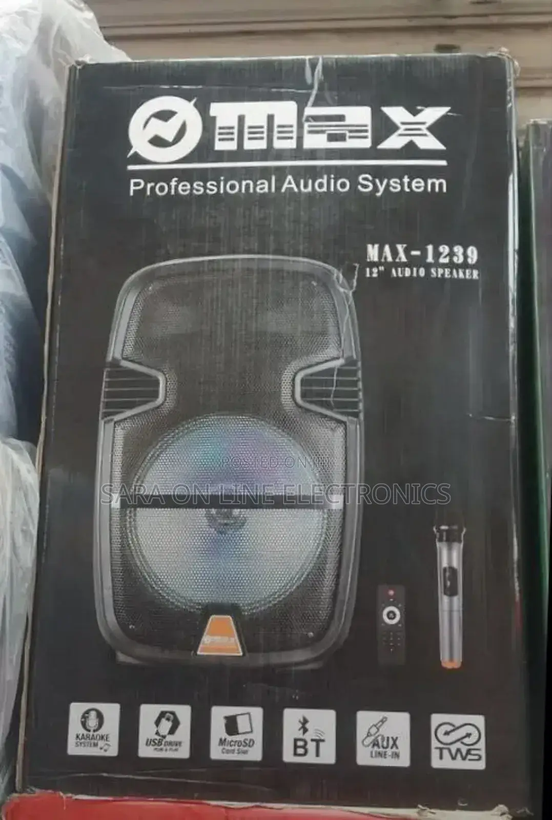 *Max 12inch Orignal Speaker Model Max- 1239