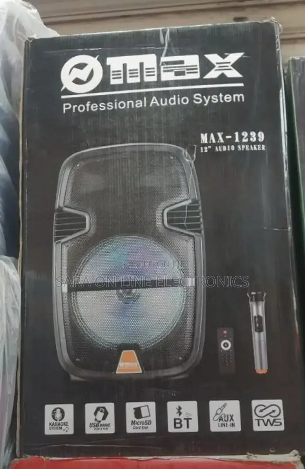 *Max 12inch Orignal Speaker Model Max- 1239