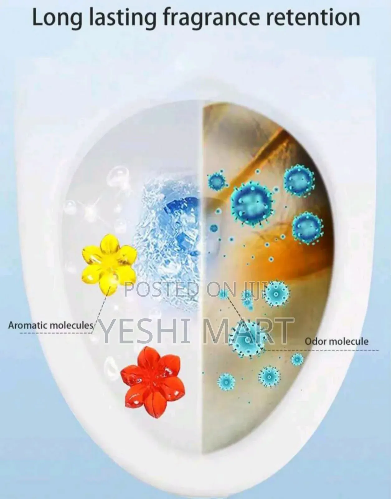 Floral Scented Toilet Cleaning Gel, Rv Cleaner, Toilet Gel Stamp, Deod