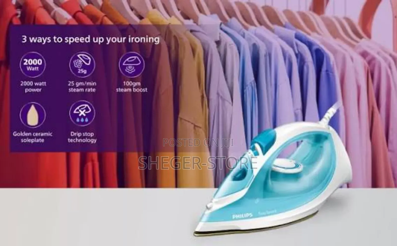 High Quality Philips Steam Iron 2000w