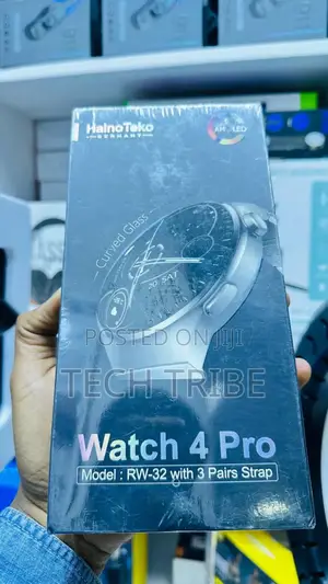 4pro Hainoteko Germany Smart Watch Rw-32 With 3 Pairs of Strap