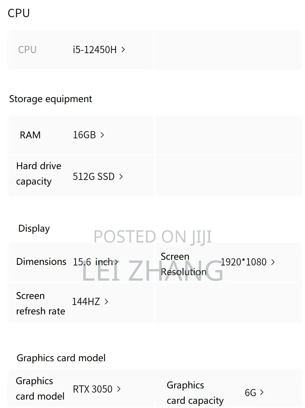 Laptop 16GB Intel Core I5 SSD 512GB