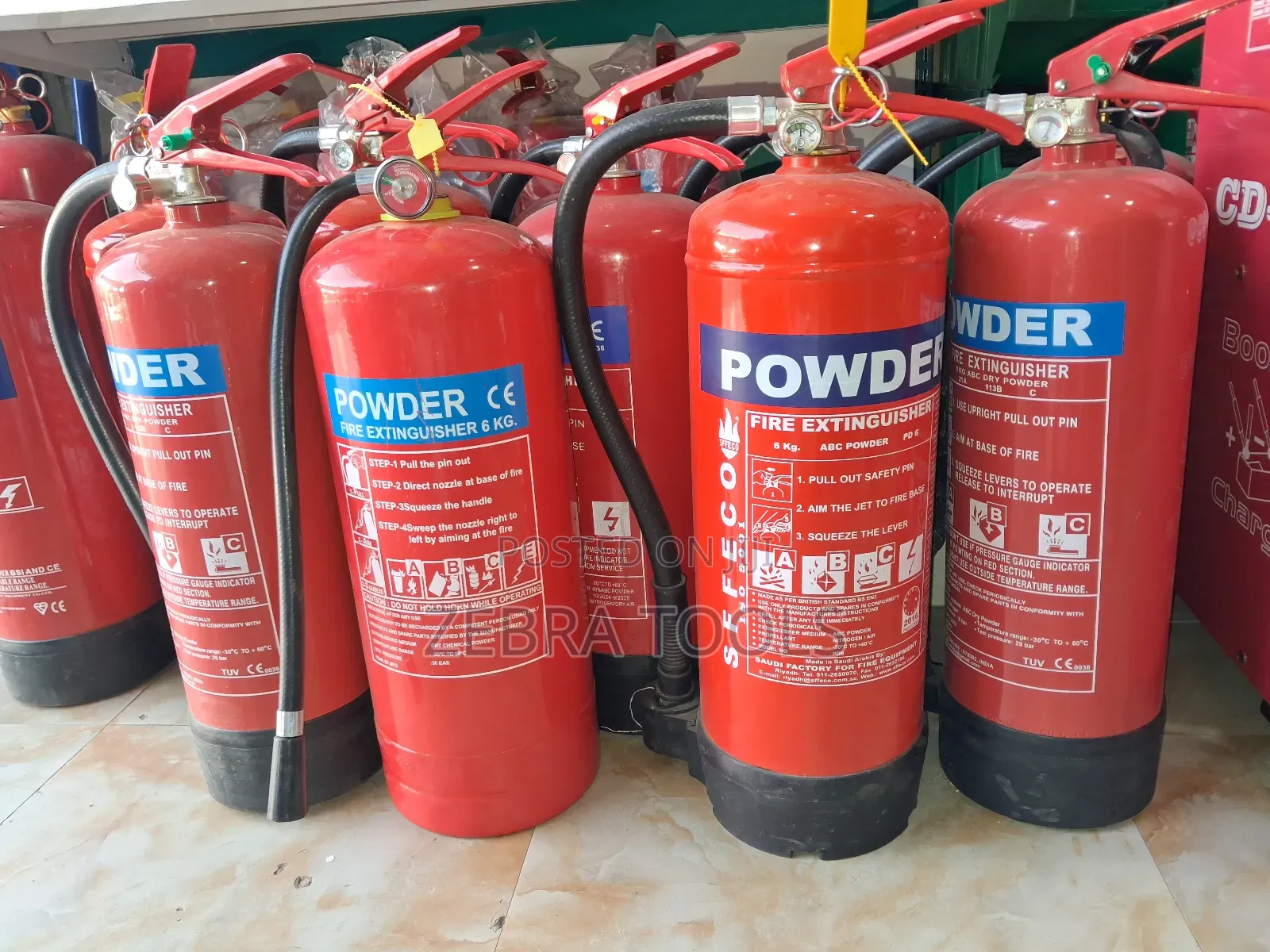 Fire Extingusher Powder Co2/የ እሳት ማጥፍያ በ ፓውደር እና በ Co2