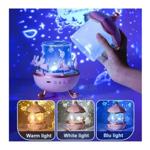 Rechargeable Bunny Carousel Light