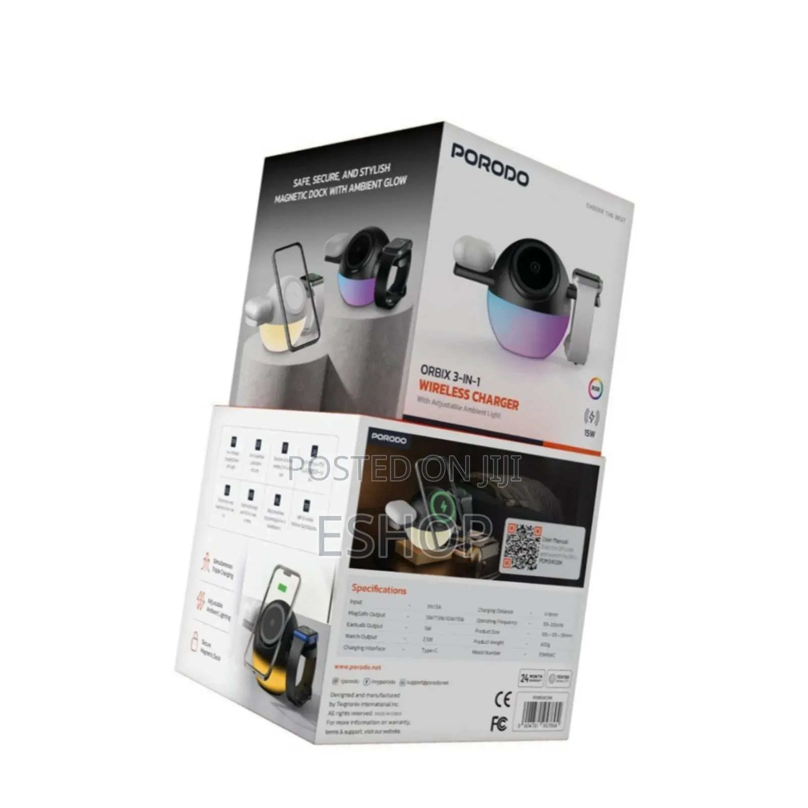 Porodo Orbix 3-in-1: Engineered for Fast, Magnetic, and Safe Charging