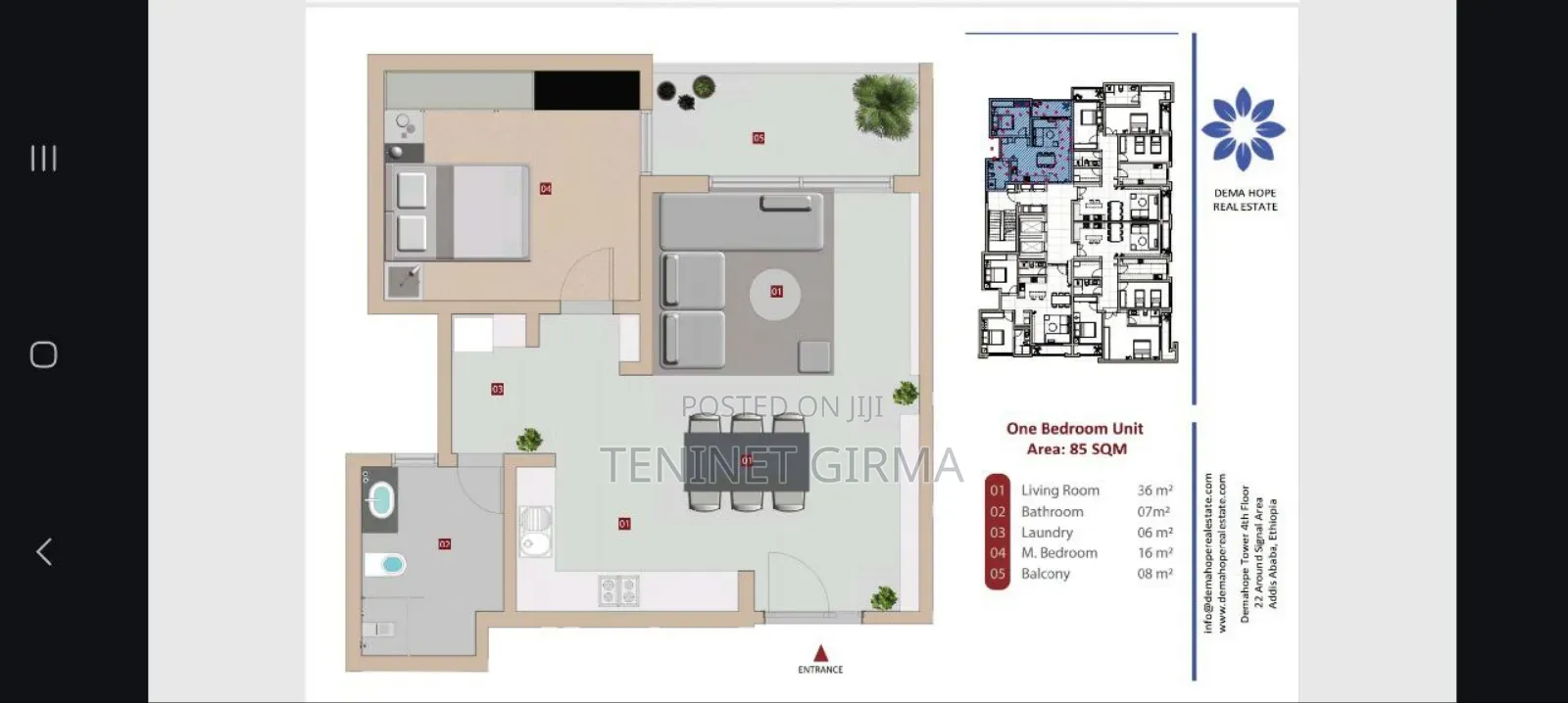 1bdrm Apartment in Bole for sale
