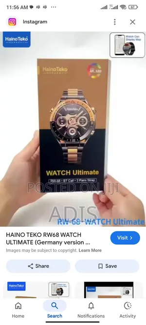 Hainoteko Rw68 Smart Watch