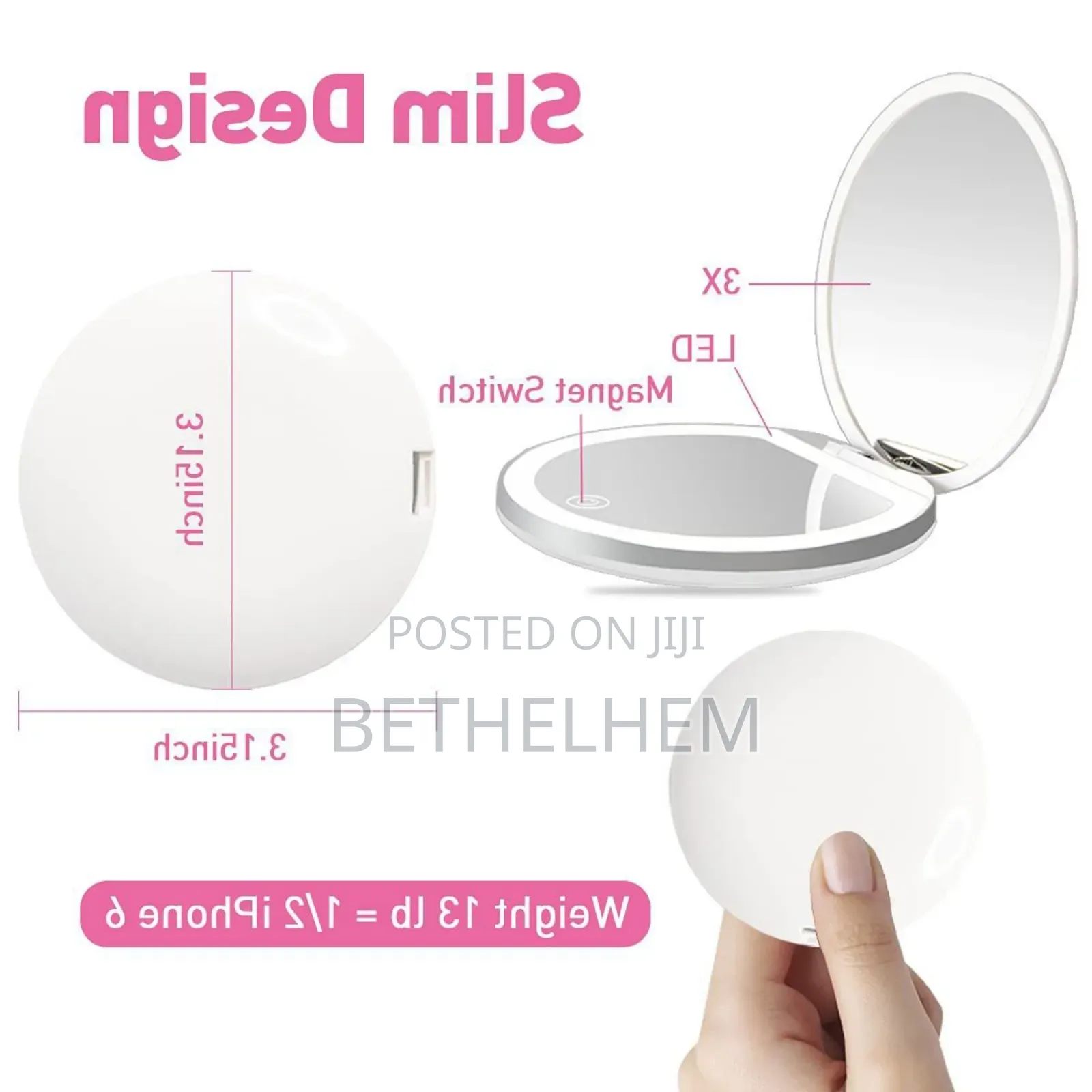Mini Led Make-Up Mirror