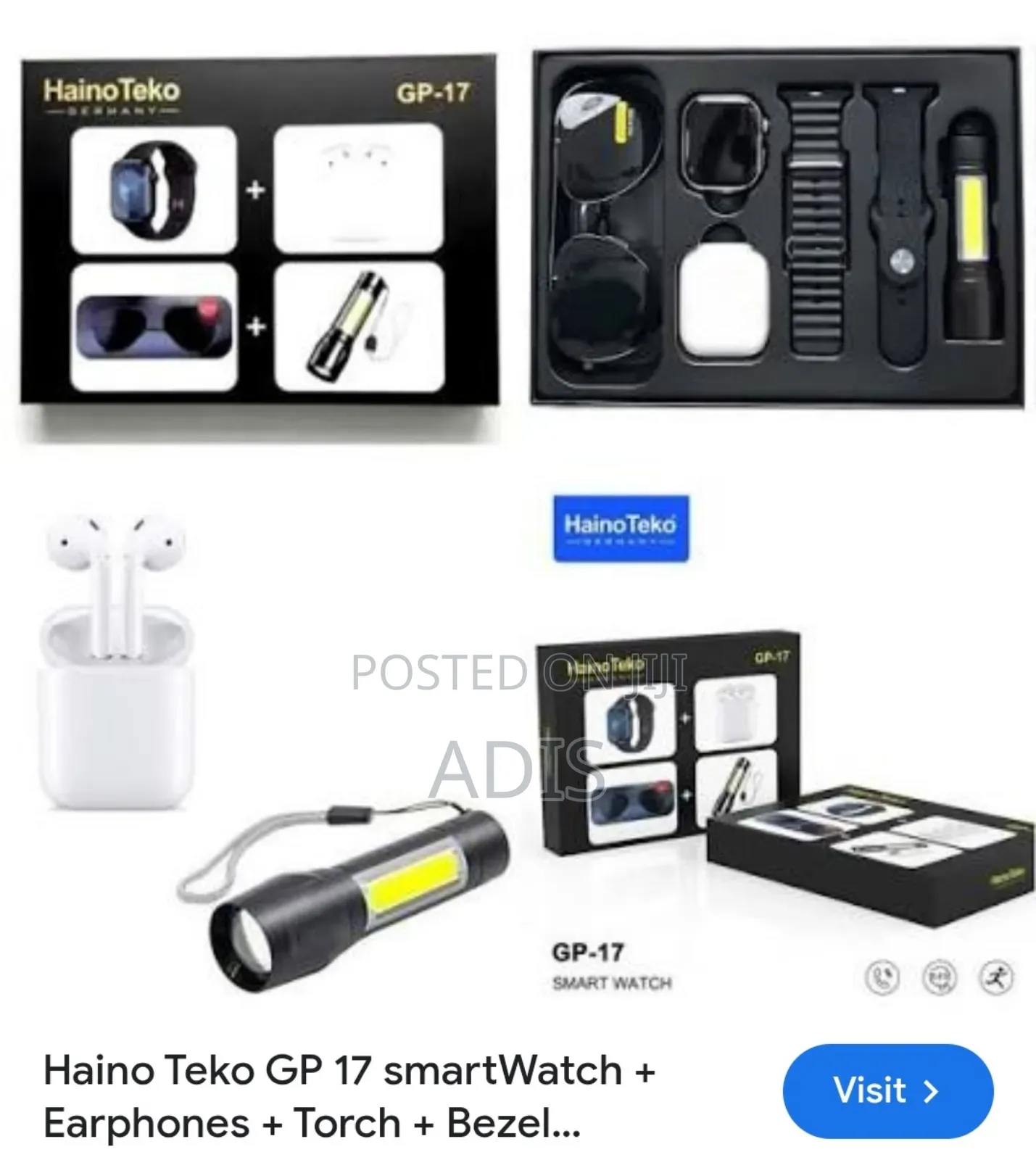 Hainoteko Gp 17 Smart Watch Combo