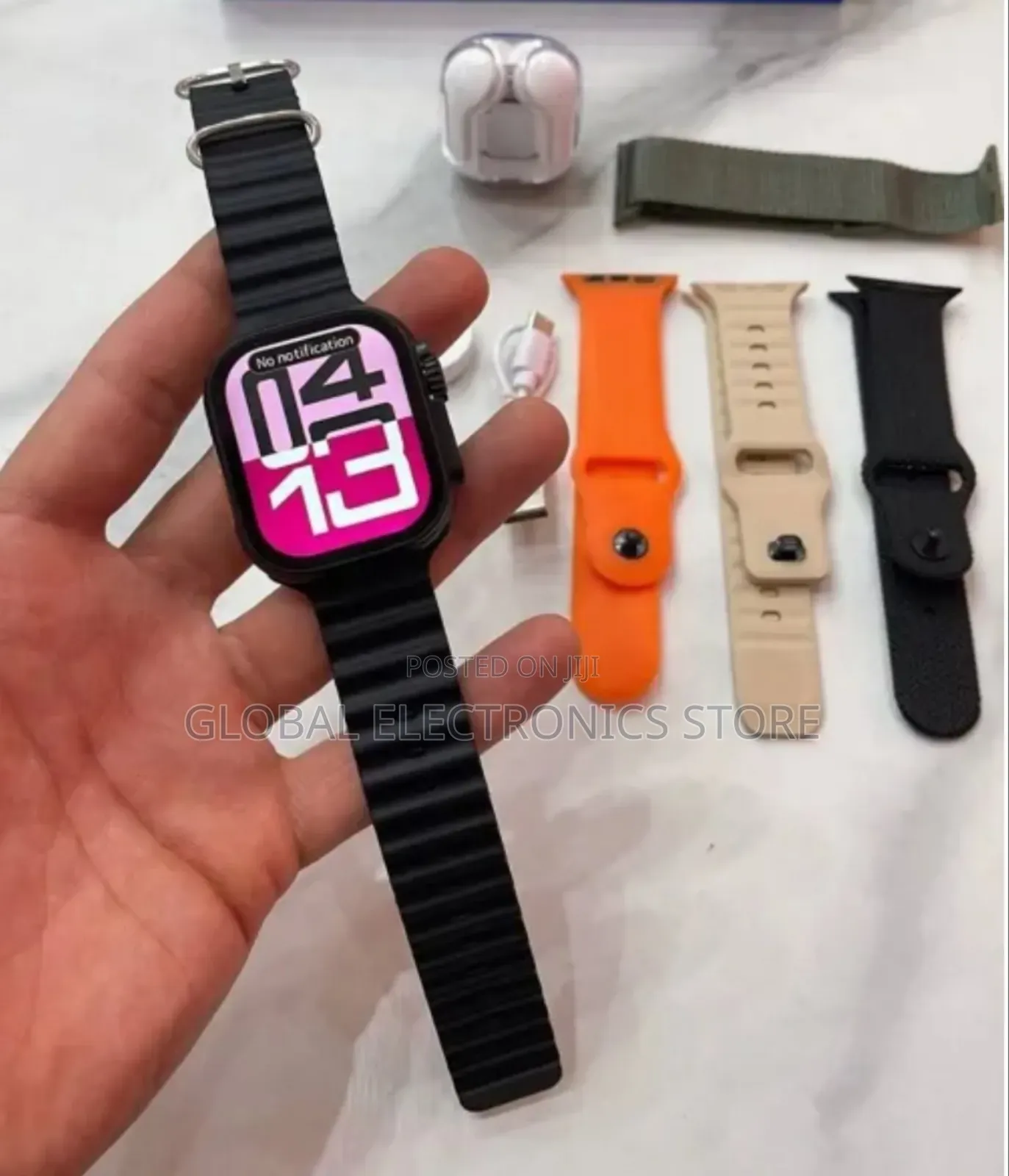 Wisme Ultra-3 Smart Watch With Airpods and 5 Straps