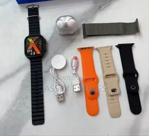 Photo - Original Wise Ultra-3 Smart Watch + Airods + 5 Straps
