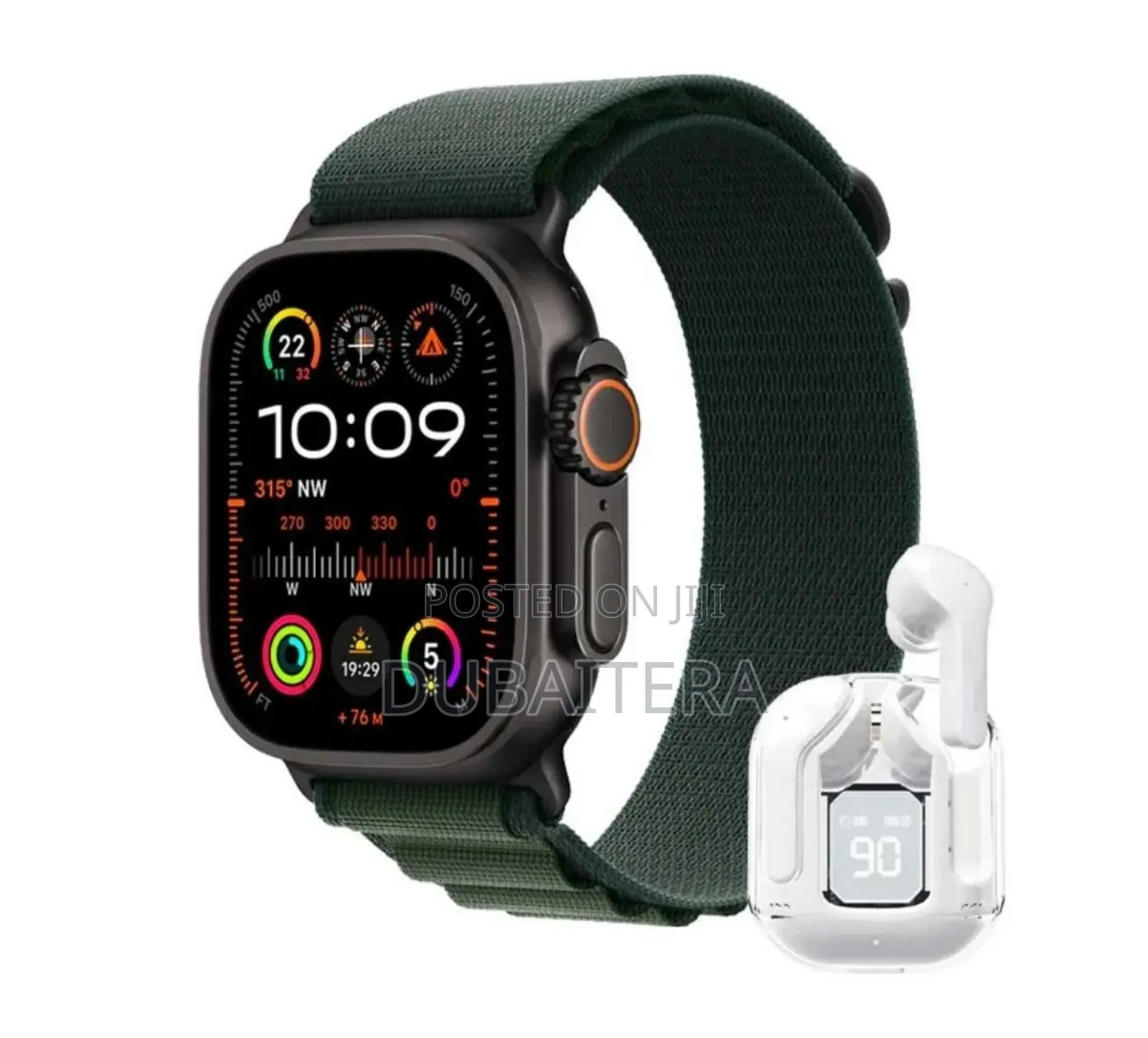 Wisme Ultra-3 Smart Watch With Airpods and 5 Straps
