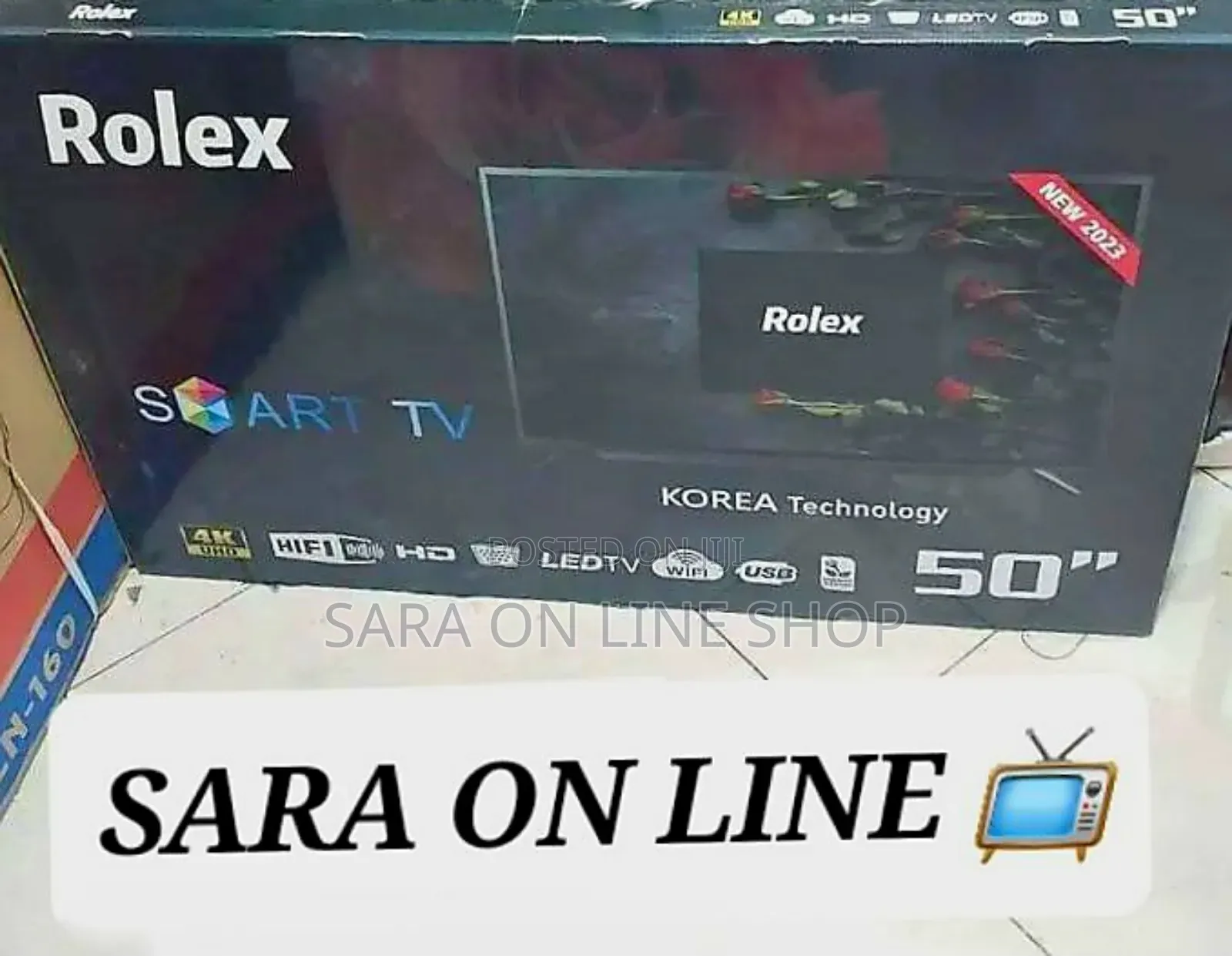 Rolex 50" Uhd Smart Android Tv New 2023 Model Free Delivery