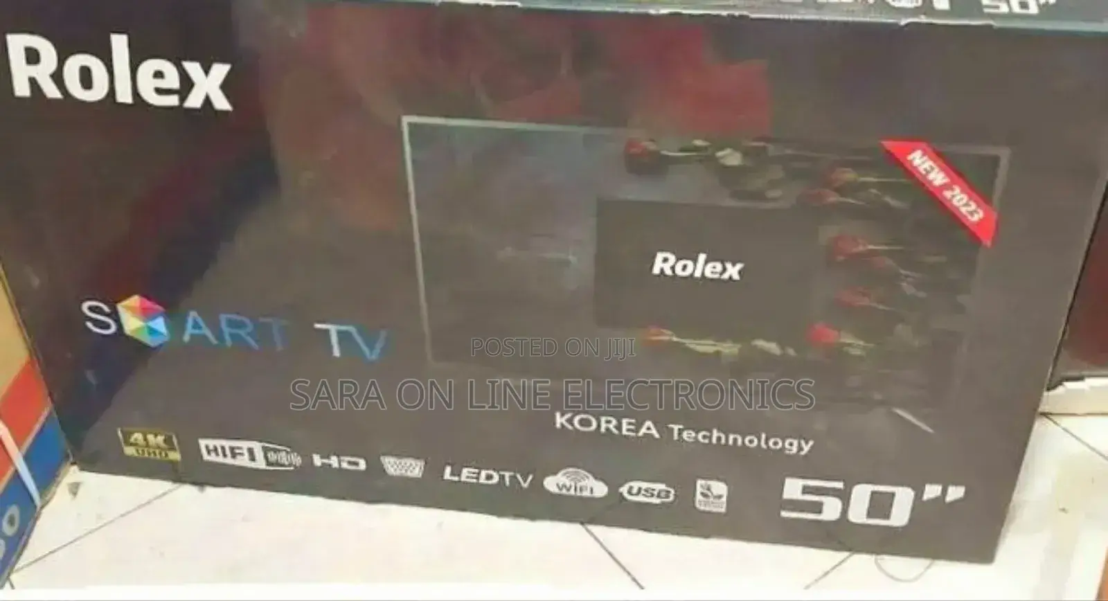 Rolex 50" Uhd Smart Android Tv New 2023 Model Free Delivery