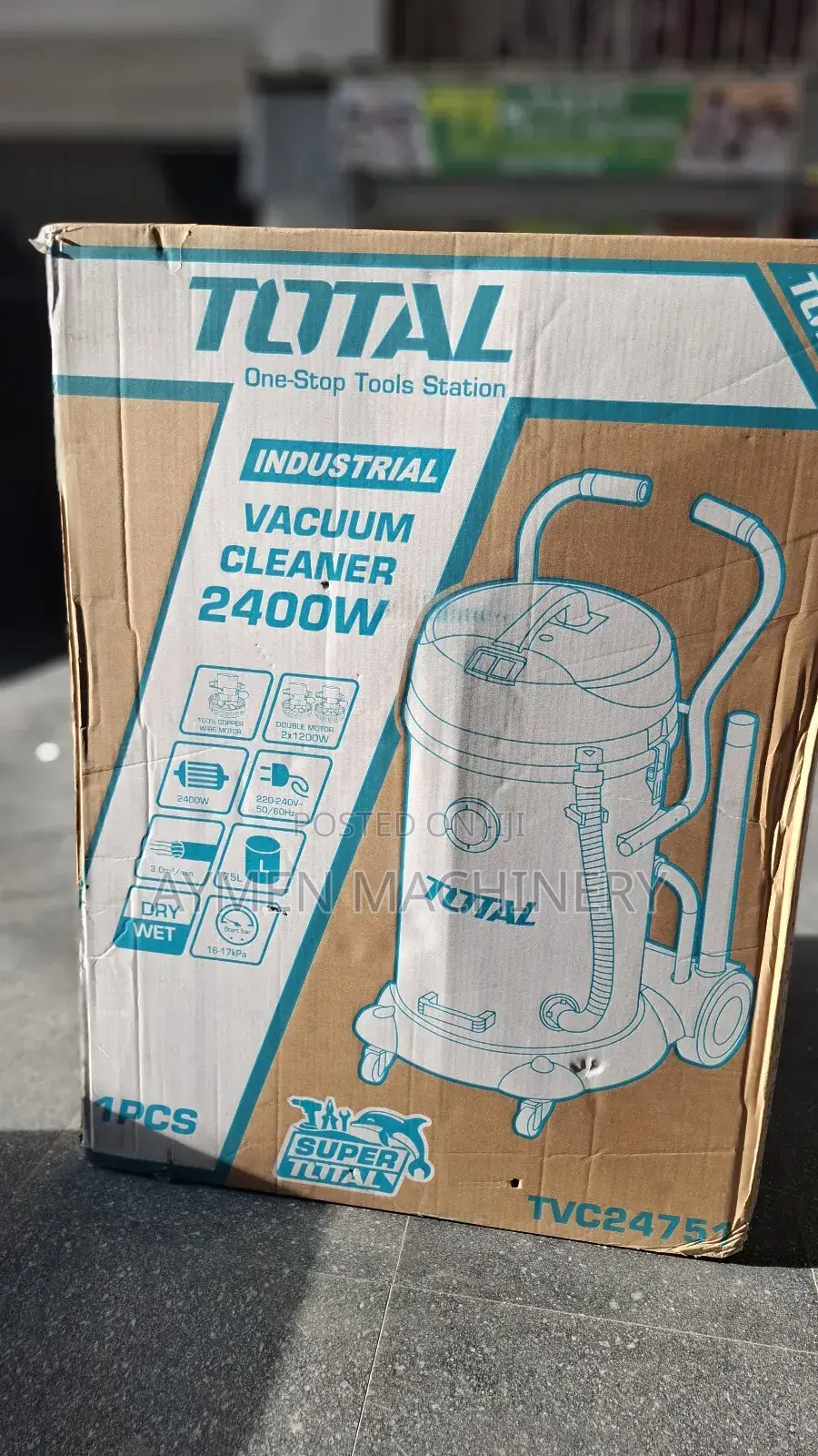 Total Vacuum Cleaner Dry and Wet 75litre ደረቅ እና እርጥብ 75ሊትር