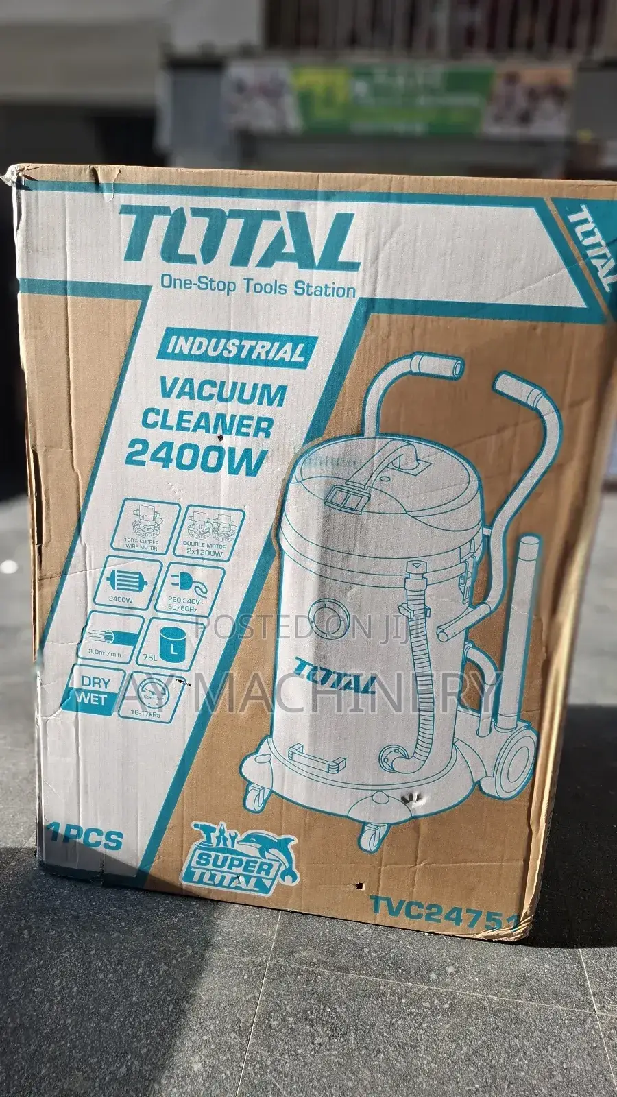 Total Vacuum Cleaner Dry and Wet 75litre ደረቅ እና እርጥብ 75ሊትር