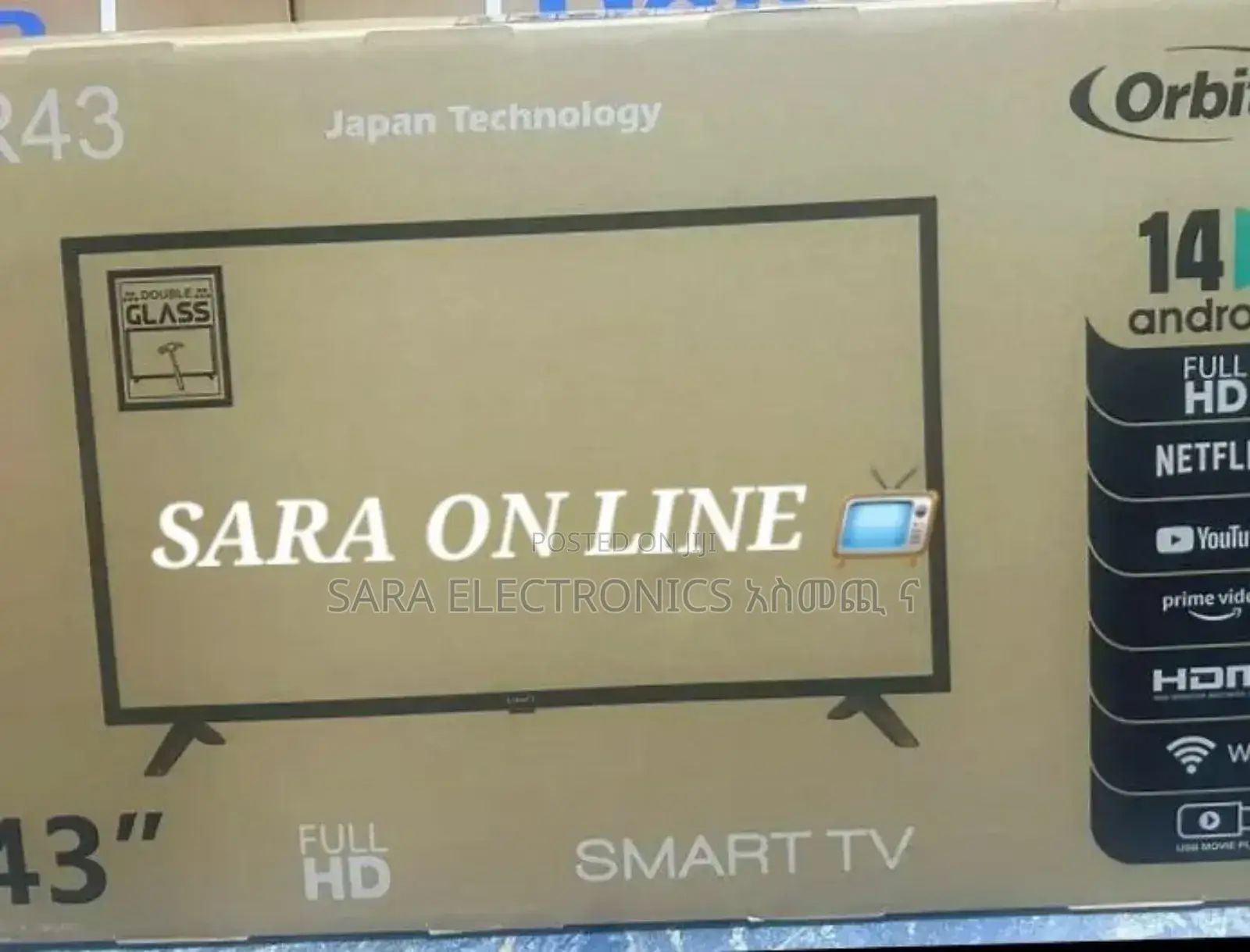 Orbit 43" Uhd Smart Tv New 2025 Free Delivery