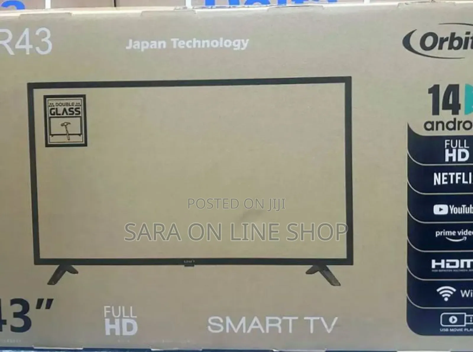 Orbit 43" Uhd Smart Tv New 2025 Free Delivery