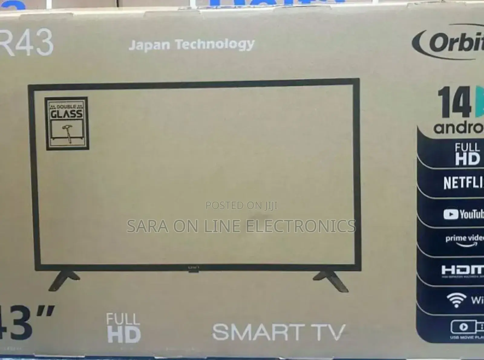 Orbit 43" Uhd Smart Tv New 2025 Free Delivery