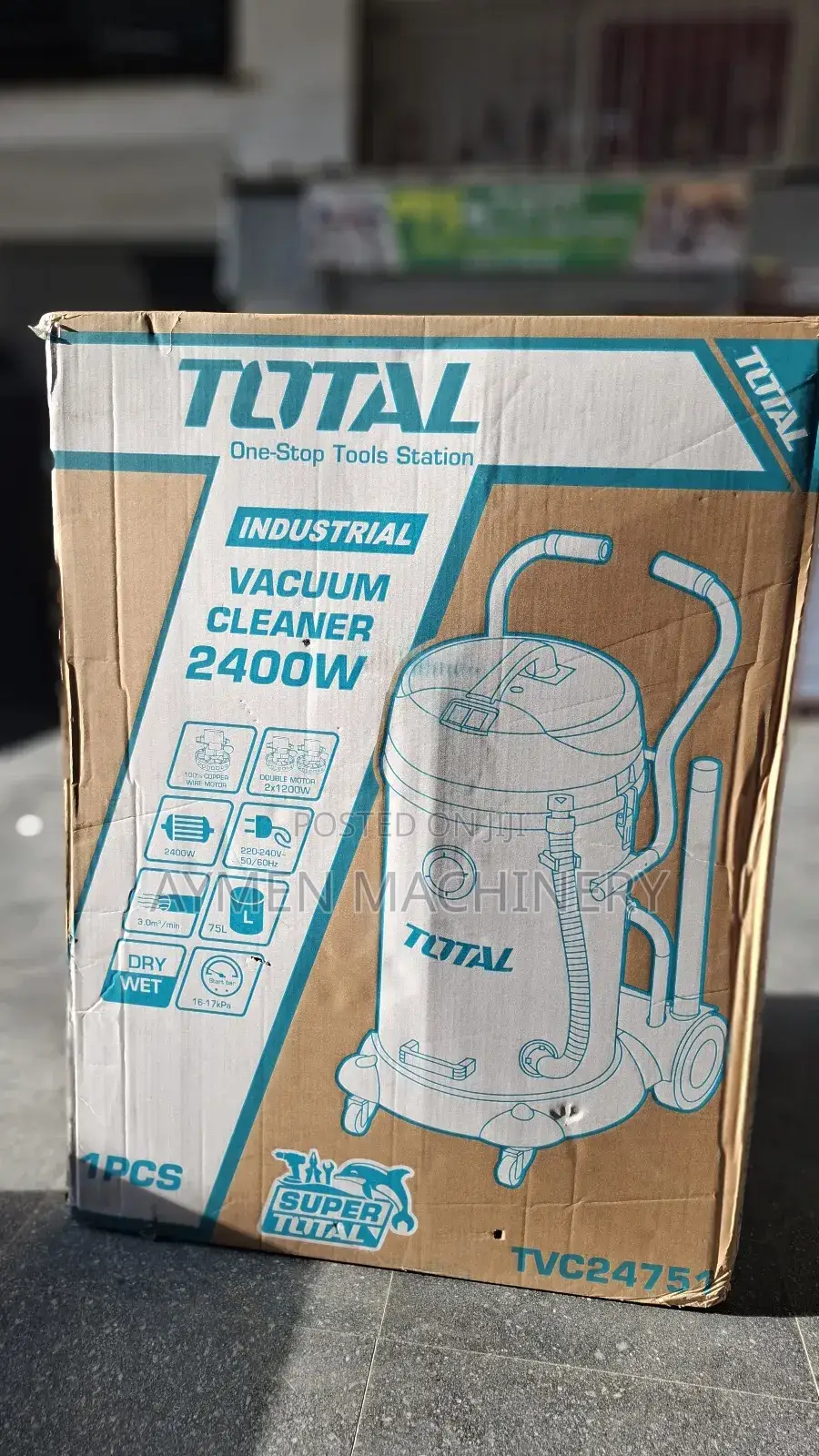 Total Vacuum Cleaner Dry and Wet 75litre ደረቅ እና እርጥብ 75ሊትር