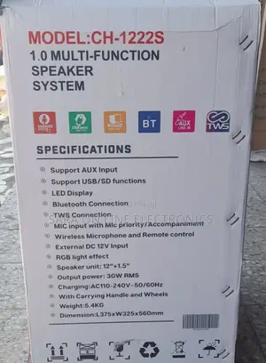 □Max 15 Inch Model:Ch1222s Orignal Speaker