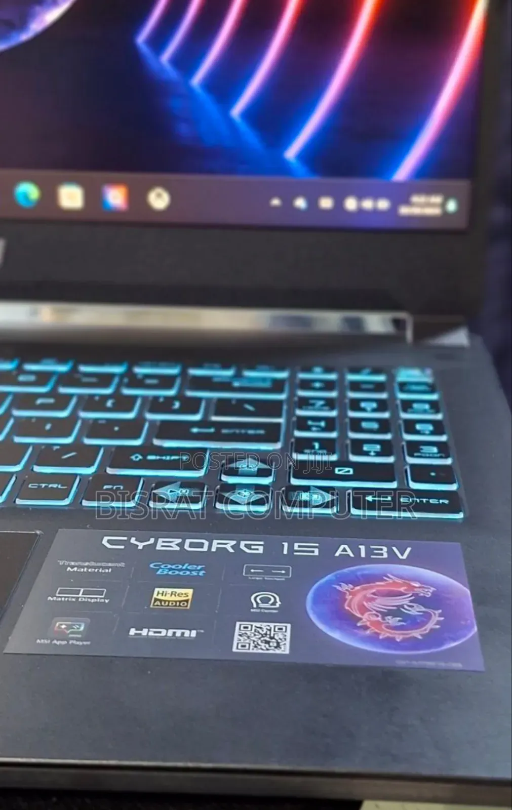 New Laptop MSI Cyborg 15 16GB Intel Core I7 SSD 512GB