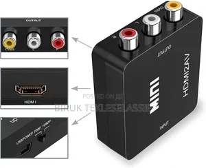 Hdmi To Av (Rca) Converter Adapter