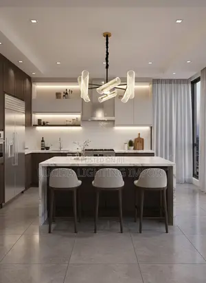 ዘመናዊ መብራት Edona 27-Inch 4-Light Led Chandelier.