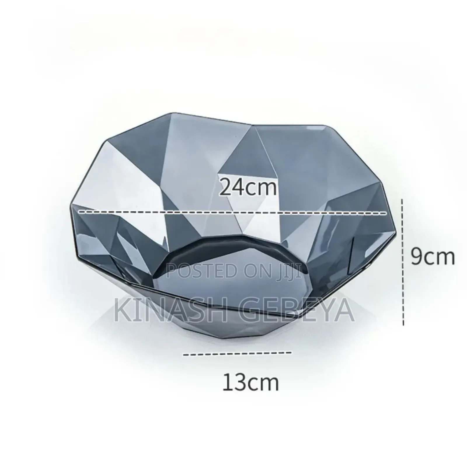 Geometric Clear Fruit Bowel(የአትክልት ማቅረቢያ)