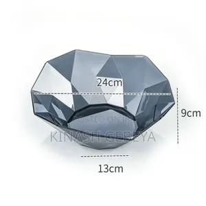 Geometric Clear Fruit Bowel(የአትክልት ማቅረቢያ)