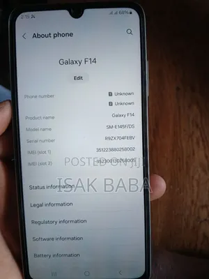 New Samsung Galaxy F14 128 GB Silver