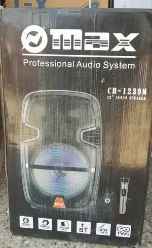 Max 12inch Ch-1239m Orignal Speaker New Model Free Delivery