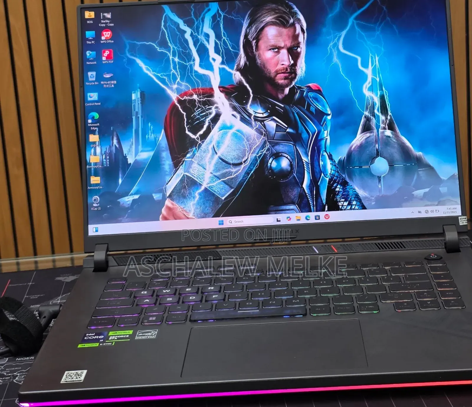 New Laptop Asus ROG Strix G16 G614 16GB Intel Core I9 SSD 1T
