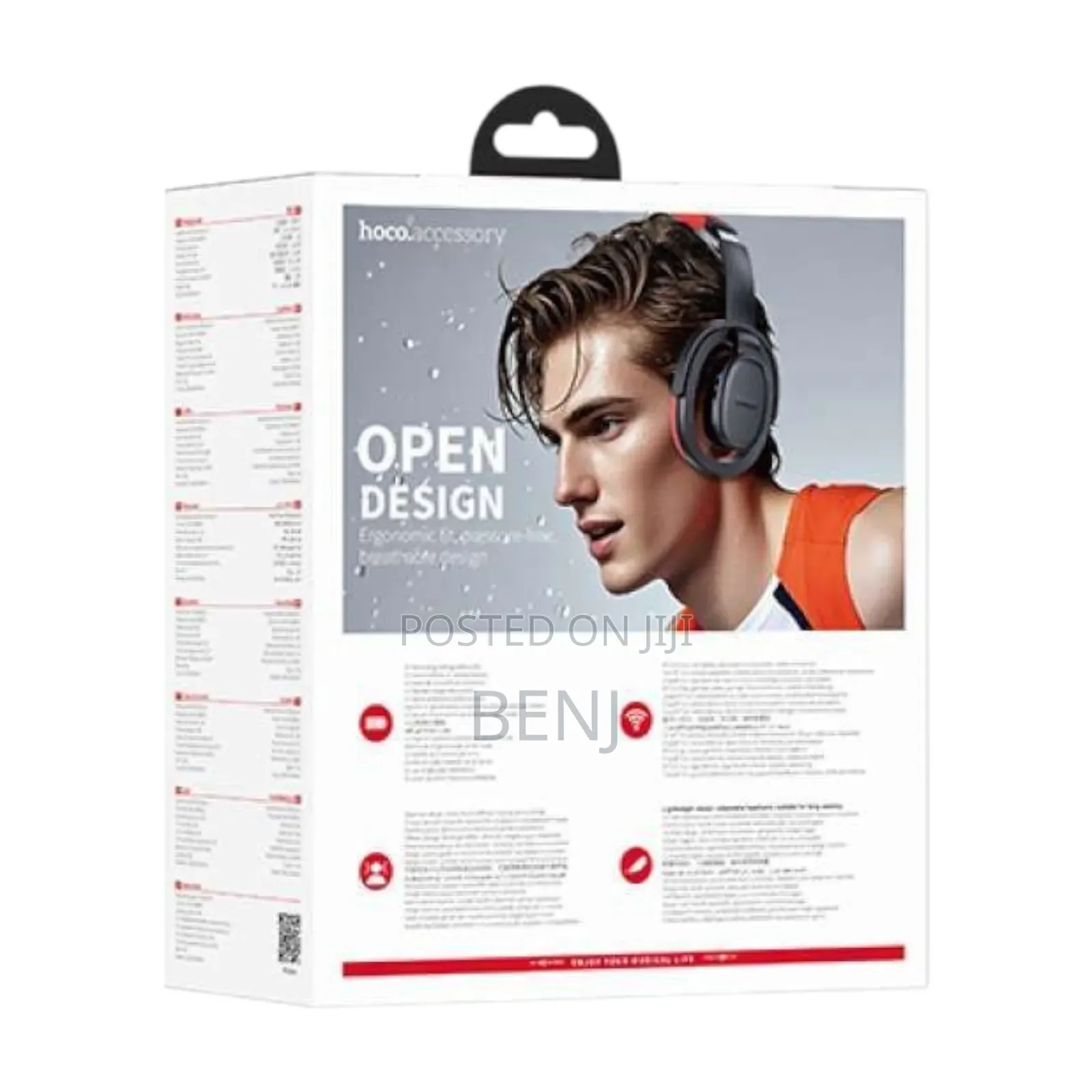 Hoco. W67 Wireless Open Air Headphone | 32 Hours Play Time | Bt V5.4