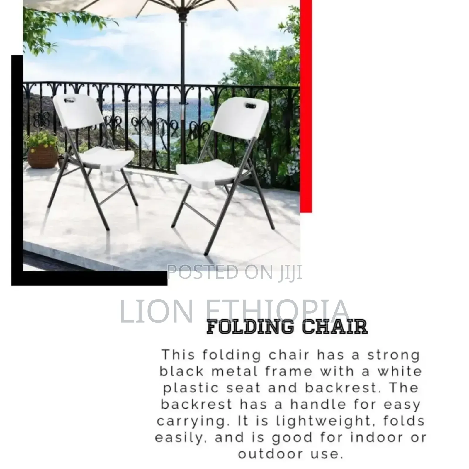 Folding Chair for Indoor and Out Door