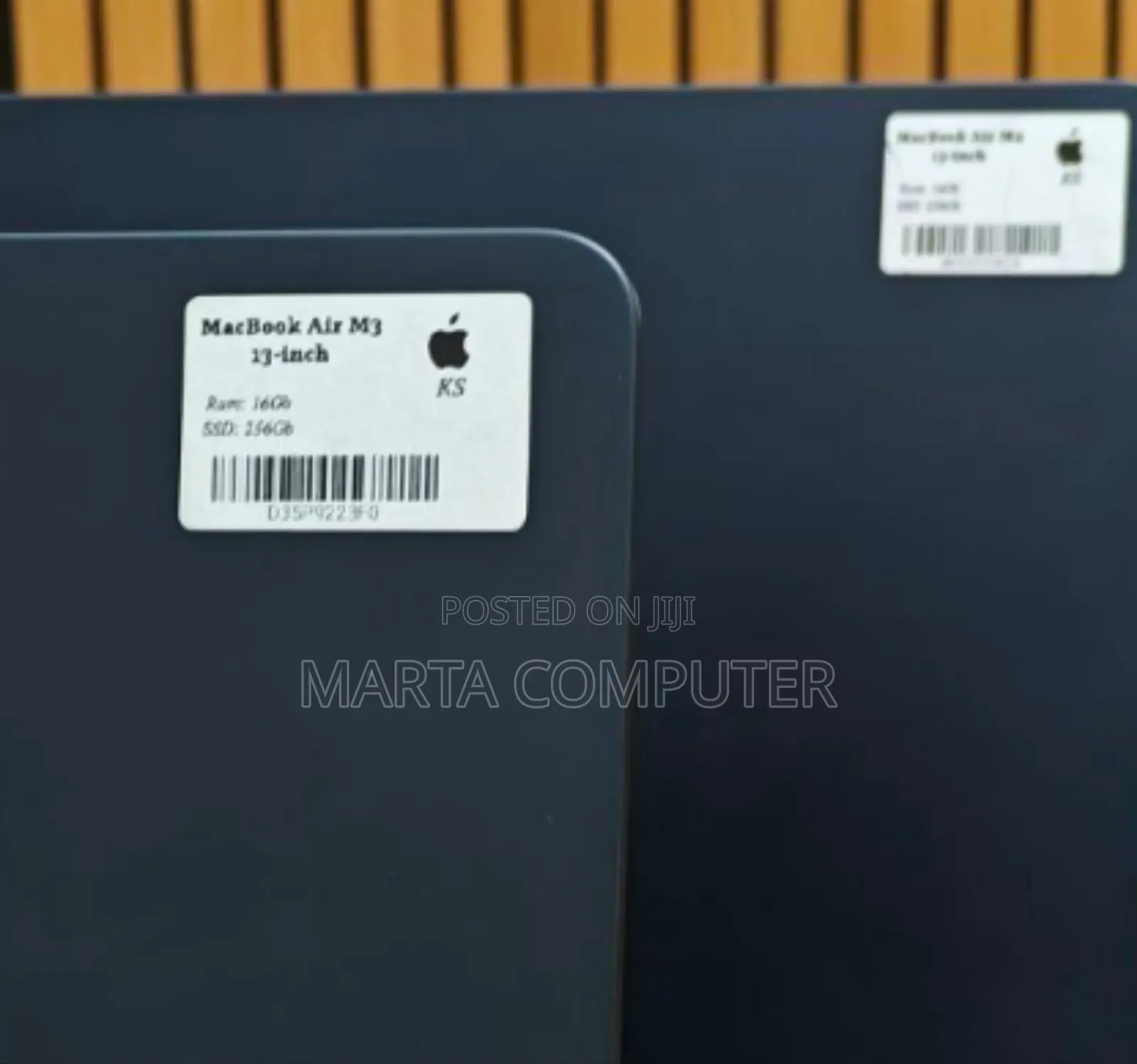 New Laptop Apple MacBook Air 2024 M3 13-Inch 8GB Apple M3 SSD 256GB