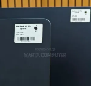 New Laptop Apple MacBook Air 2024 M3 13-Inch 8GB Apple M3 SSD 256GB